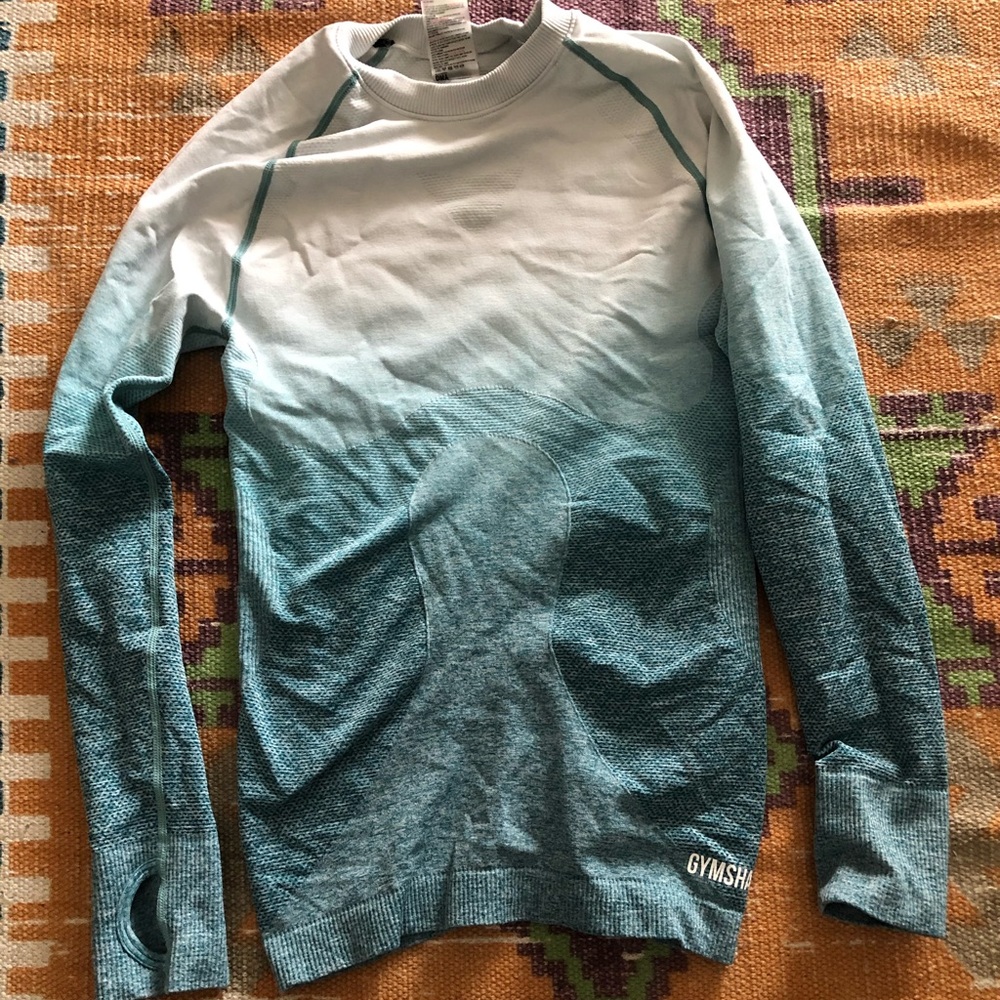Gumshark longsleeve seamless full length ombré top